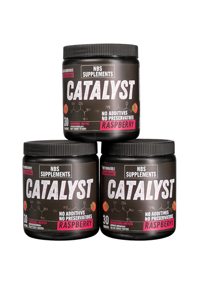 Catalyst Pre-Workout - Clean, pharmacist-formulated natural pre-workout supplement bottles